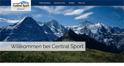 Desktop Screenshot of centralsport.ch